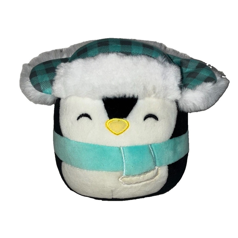 Squishmallows Luna the Penguin in Trapper Hat 5" Plush Toy SQXM01035